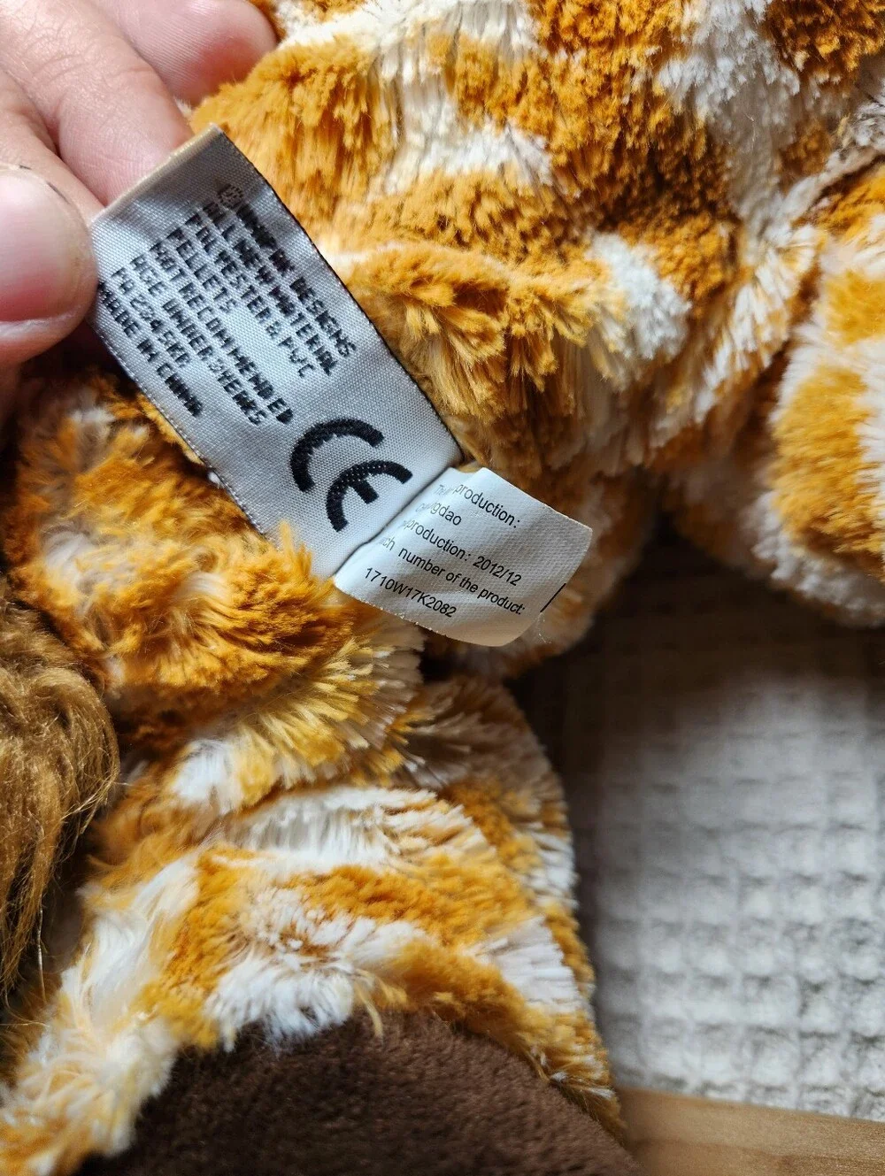 Plush Giraffe Soft Toy Backpack - Brown & White